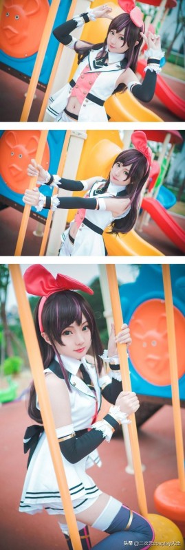 美少女绊爱酱cos，俏皮甜美，活力元气太可爱啦-6.jpg