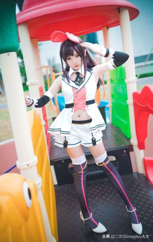 美少女绊爱酱cos，俏皮甜美，活力元气太可爱啦-5.jpg