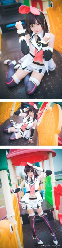美少女绊爱酱cos，俏皮甜美，活力元气太可爱啦-7.jpg