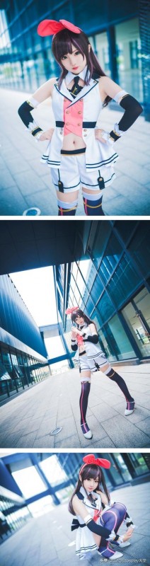 美少女绊爱酱cos，俏皮甜美，活力元气太可爱啦-8.jpg