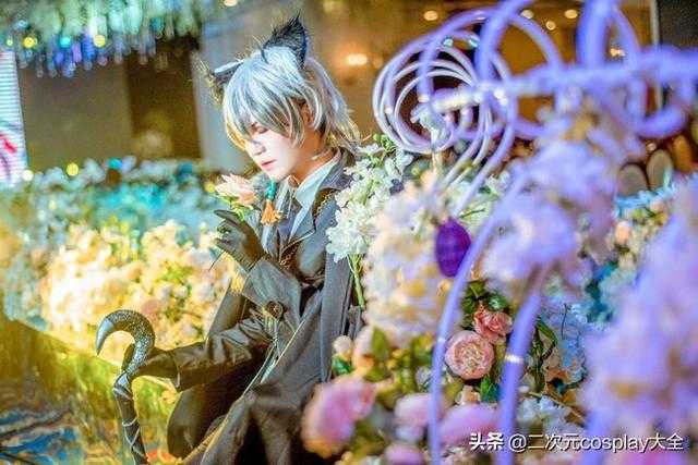 《明日方舟》银灰cos，俊美少年，帅气绅士男友力max-1.jpg