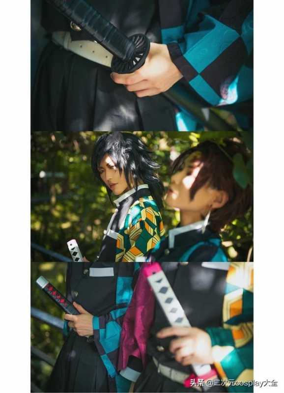 《鬼灭之刃》炭治郎，富冈义勇cos，日常互动和打斗太甜啦-23.jpg