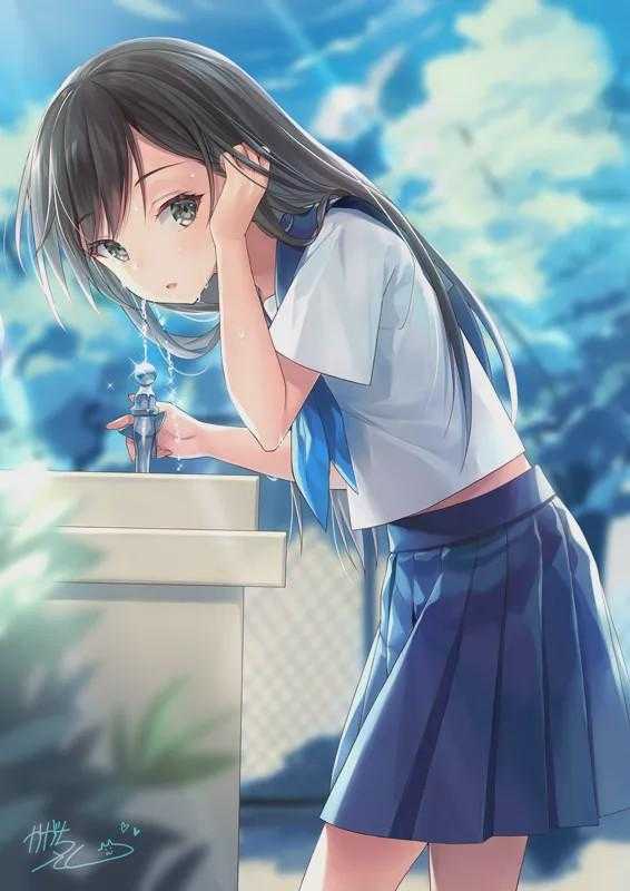 二次元小姐姐：画师かがちさく的插画作品-18.jpg