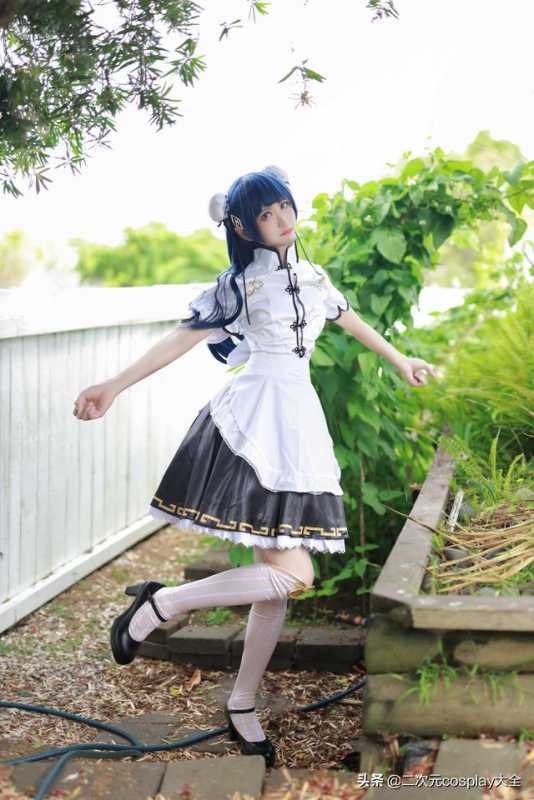 女装大佬化身旗袍小可爱，《LoveLive》津岛善子cos-3.jpg