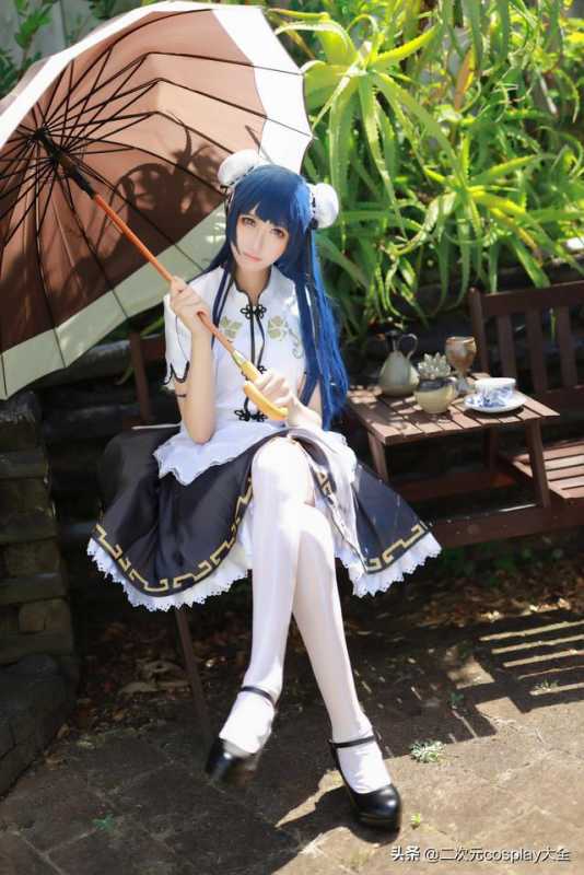 女装大佬化身旗袍小可爱，《LoveLive》津岛善子cos-5.jpg