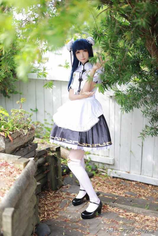 女装大佬化身旗袍小可爱，《LoveLive》津岛善子cos-4.jpg