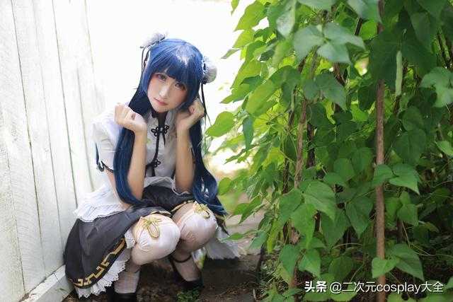 女装大佬化身旗袍小可爱，《LoveLive》津岛善子cos-7.jpg