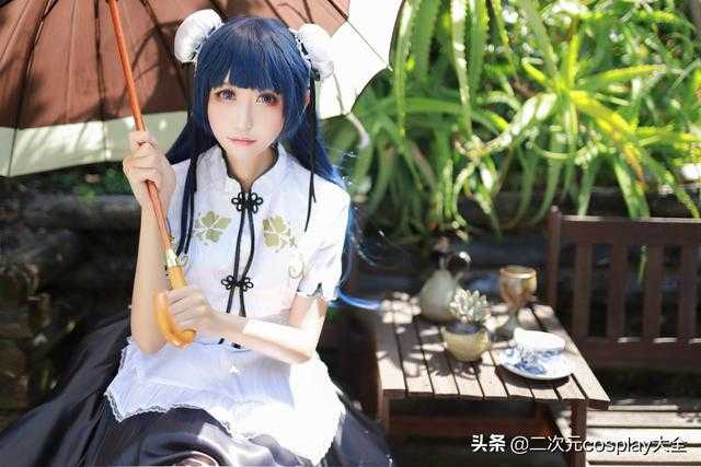 女装大佬化身旗袍小可爱，《LoveLive》津岛善子cos-8.jpg