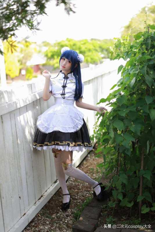 女装大佬化身旗袍小可爱，《LoveLive》津岛善子cos-10.jpg