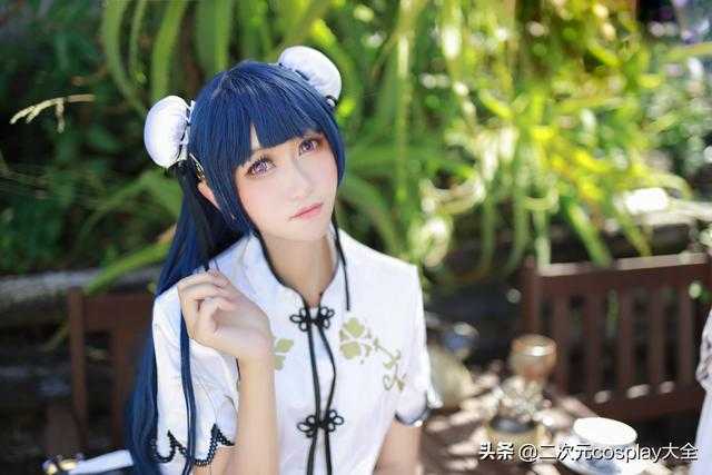 女装大佬化身旗袍小可爱，《LoveLive》津岛善子cos-13.jpg
