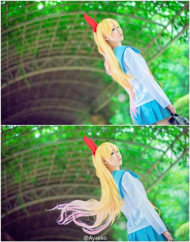 伪恋桐崎千棘，小清新cos可爱美少女！-1.jpg