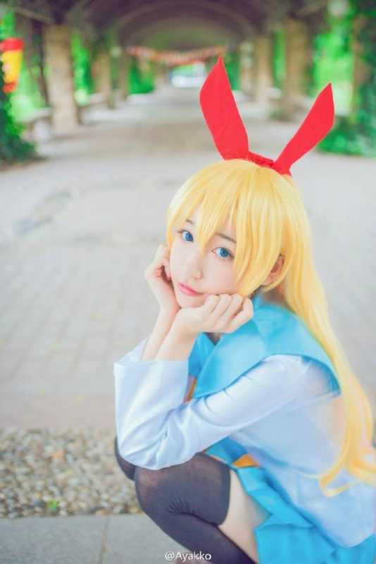 伪恋桐崎千棘，小清新cos可爱美少女！-3.jpg