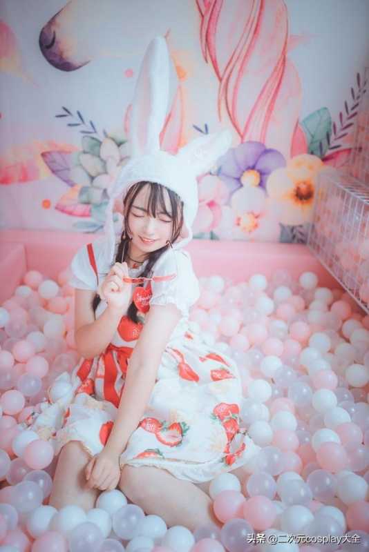 Lolita装扮，粉粉嫩嫩少女心，加上兔耳朵我太可以了-2.jpg