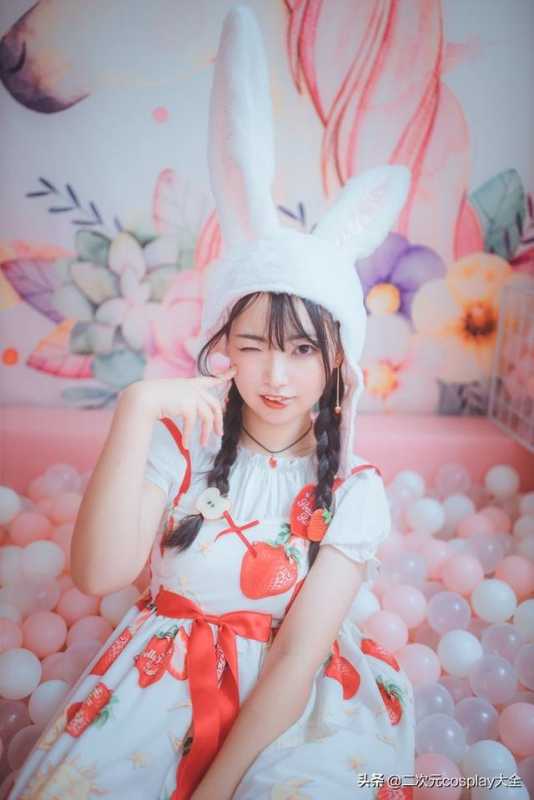 Lolita装扮，粉粉嫩嫩少女心，加上兔耳朵我太可以了-3.jpg