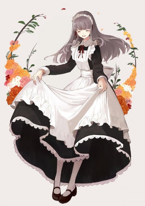 日本画师笔下的女仆妹子，个个优雅又端庄，纯洁又美丽-6.jpg