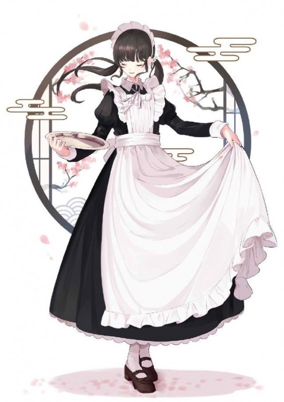 日本画师笔下的女仆妹子，个个优雅又端庄，纯洁又美丽-5.jpg
