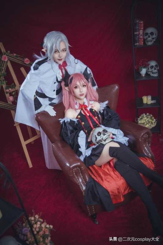 《终结的炽天使》费里德&克鲁鲁cos，颜值和眼神，都太杀我了-1.jpg