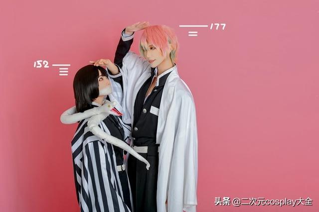 《鬼灭之刃》性转cos，甘露寺蜜璃&伊黑小芭内，两人太甜了啦-4.jpg