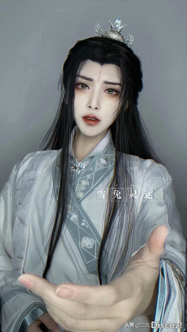 《二哈和他的白猫师尊》​楚晚宁cos，貌美师尊，看到最后落泪了-3.jpg