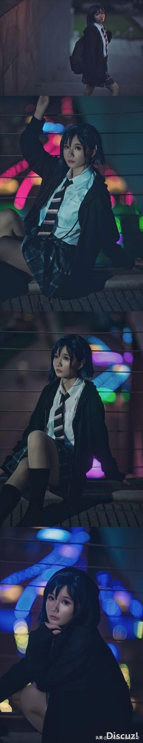 靓丽小美女莓cos，眼神与场景氛围，都很有故事感-3.jpg