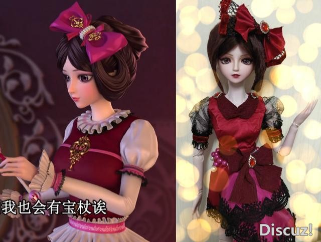当叶罗丽仙女遇上高级娃娃，小花美艳，罗丽逼真，王默终于正常了-4.jpg
