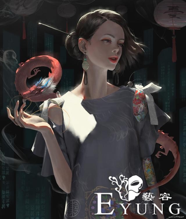 一组造型唯美光影运用成熟的插画作品欣赏！画技超凡十分具有美感-6.jpg
