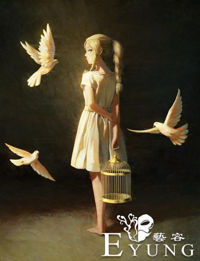 一组造型唯美光影运用成熟的插画作品欣赏！画技超凡十分具有美感-10.jpg