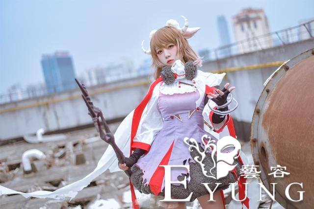 三位可爱妹子COS的国产手游《明日方舟》角色艾雅法拉！造型甜美-5.jpg
