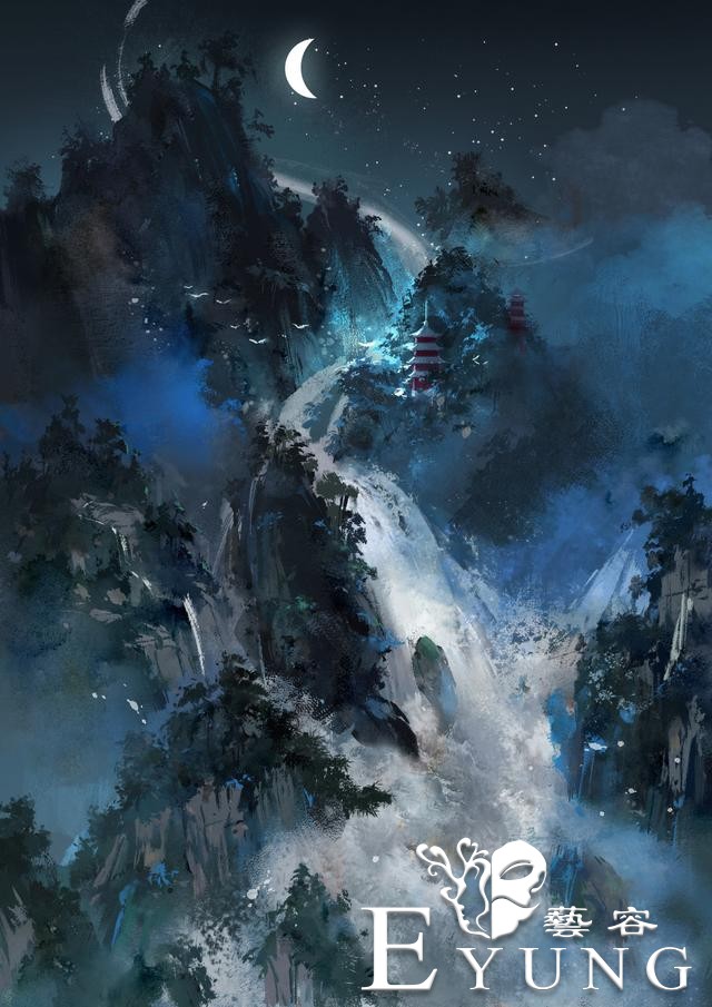 一组不错的古风建筑场景插画作品！画风精美细致颇有意境-13.jpg