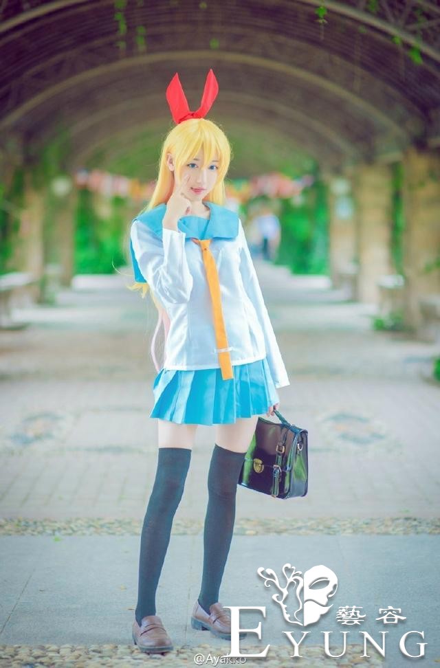 伪恋桐崎千棘，小清新cos可爱美少女！-4.jpg