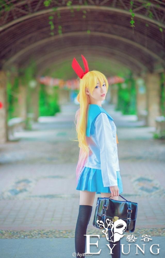 伪恋桐崎千棘，小清新cos可爱美少女！-2.jpg