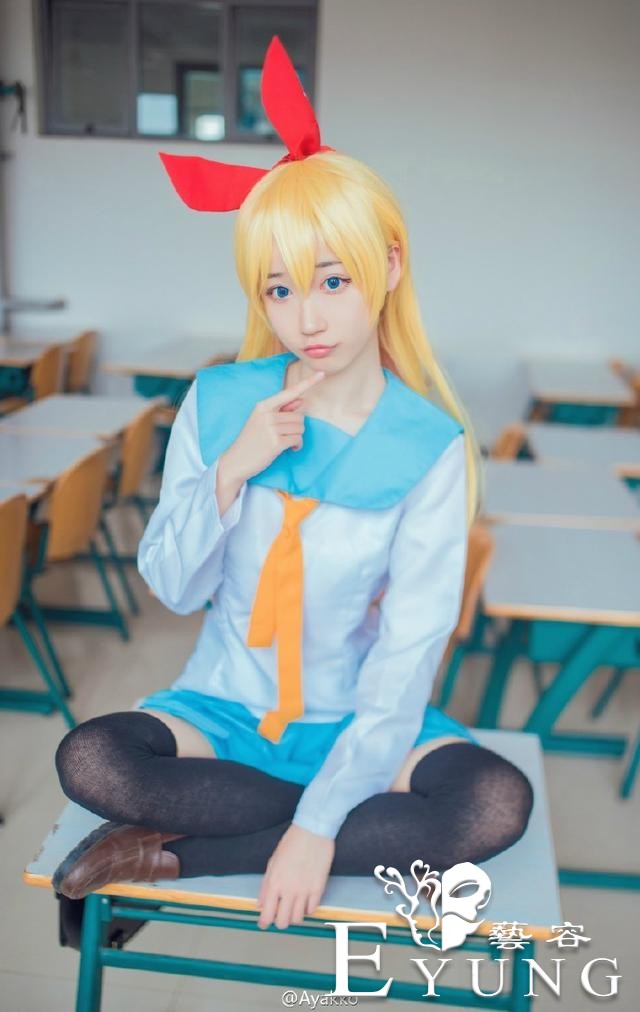 伪恋桐崎千棘，小清新cos可爱美少女！-6.jpg