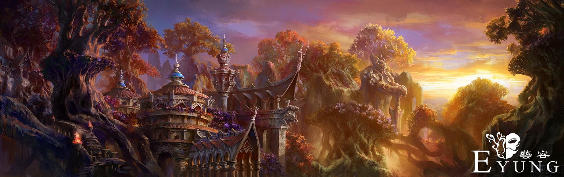 一组画风精致的场景插画作品欣赏！题材多样场面宏大值得收藏借鉴-2.jpg
