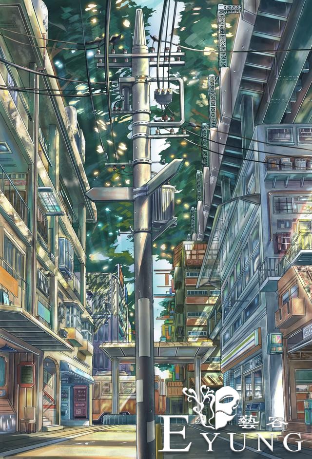 一组非常不错的场景插画作品欣赏！画面宏大壮丽很有视觉冲击力-14.jpg