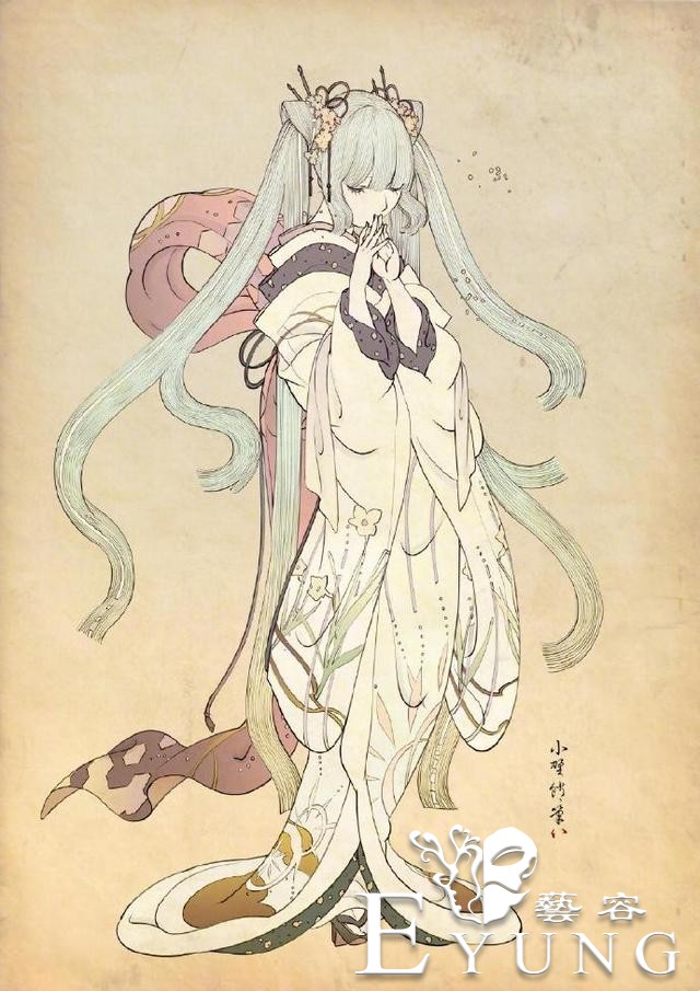 当经典动漫变成浮世绘画风，艾莎女王好有爱，初音未来变古风-5.jpg