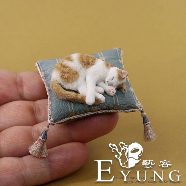 国外网友用猫的毛做了只“小猫”，真的超治愈-4.jpg