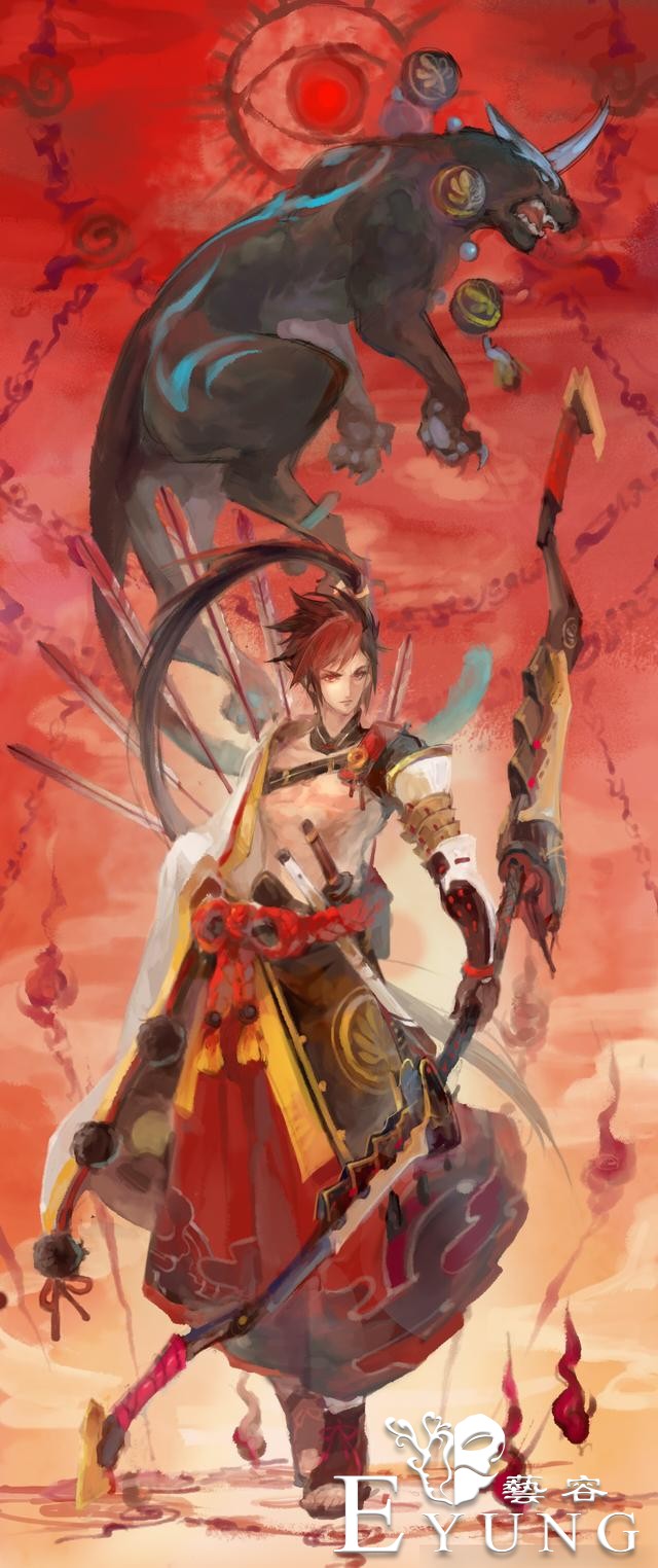 来自台湾插画师的一组游戏人物插画欣赏！画风相当潇洒的作品-1.jpg