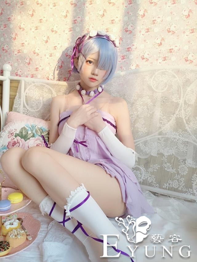 四组可爱国人妹子COS的日本人气动漫角色“雷姆”！造型十分还原-9.jpg