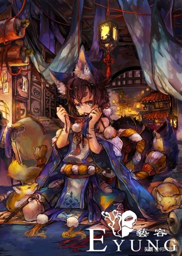 来自日本的画师的一组画风十分华丽的插画欣赏！色彩相当夺人眼球-3.jpg
