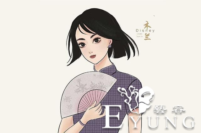 当迪士尼公主换上旗袍，艾莎女王化身贵妇，木兰又可爱又俏皮-8.jpg