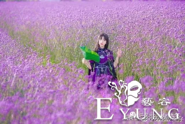 剑网三秦风花萝cos，徜徉花海之中的少女，甜美灵秀很美好！-4.jpg