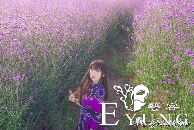 剑网三秦风花萝cos，徜徉花海之中的少女，甜美灵秀很美好！-5.jpg