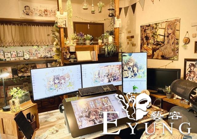 日本画师分享自家的工作室，这个环境太让人羡慕了吧-2.jpg