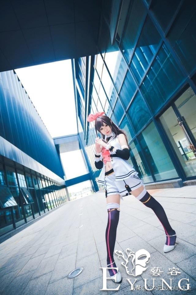 美少女绊爱酱cos，俏皮甜美，活力元气太可爱啦-2.jpg