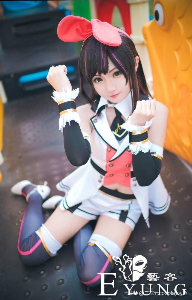 美少女绊爱酱cos，俏皮甜美，活力元气太可爱啦-3.jpg