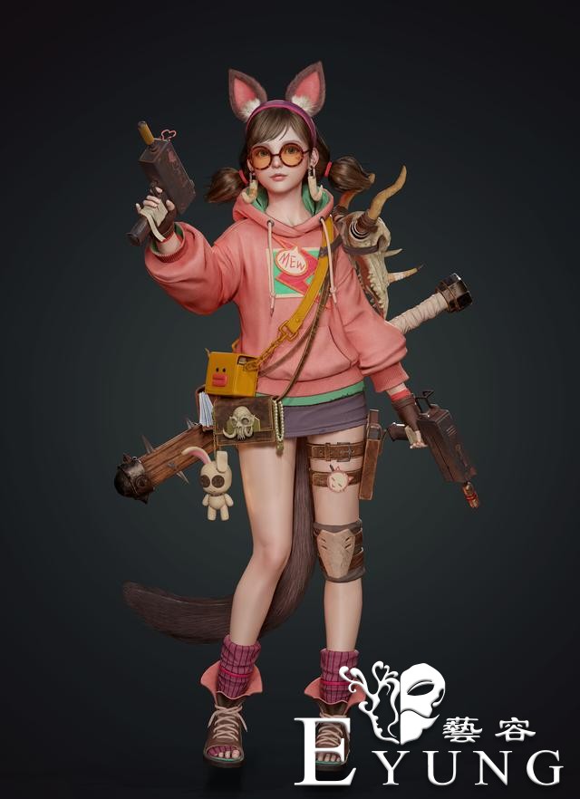 一组非常棒的3D人物建模作品欣赏！造型帅气制作十分精致-11.jpg