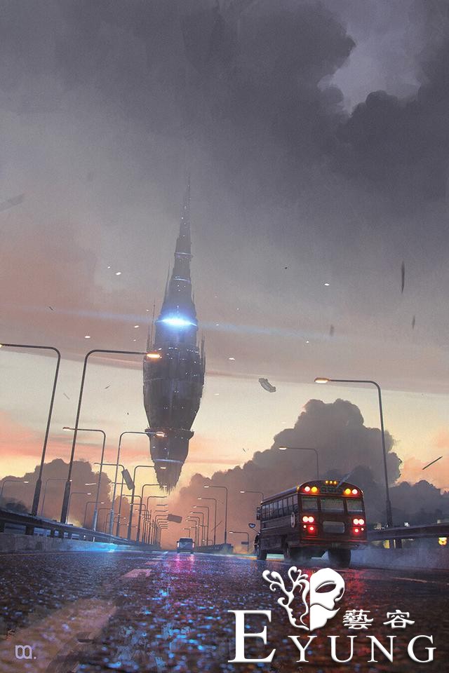 很棒的一组科幻题材场景插画欣赏！画面宏伟想象力丰富的大作-8.jpg