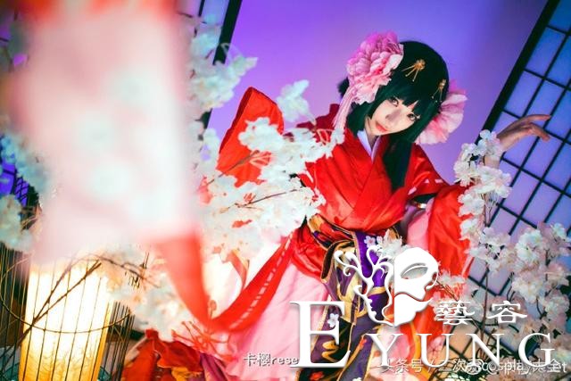 唯美古风樱花妖cos，阴阳师清艳脱俗的清秀美人！-2.jpg