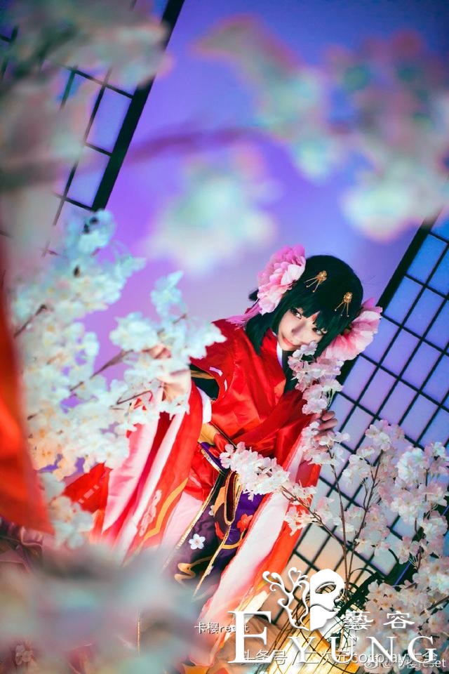 唯美古风樱花妖cos，阴阳师清艳脱俗的清秀美人！-1.jpg