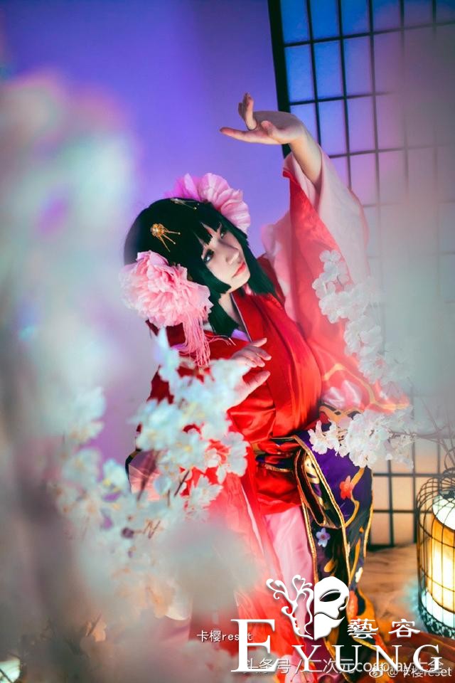唯美古风樱花妖cos，阴阳师清艳脱俗的清秀美人！-3.jpg